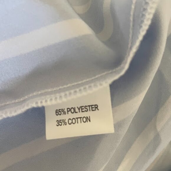 Temu | Striped Bltd Shirt Maxi Dress | Light Blue/White | Size XL/12 | Worn Once - Picture 7 of 8